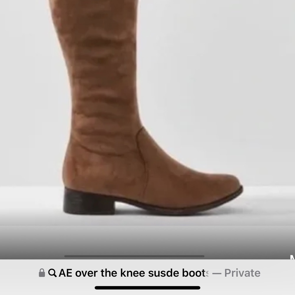 AE over the knee boots brown suede size 8 Beautiful Boots new $30